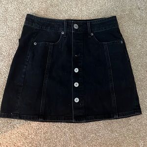AW black jean skirt